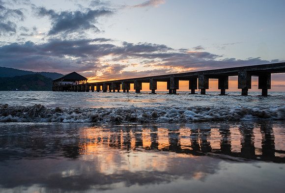 Hanalei Pier Sunset