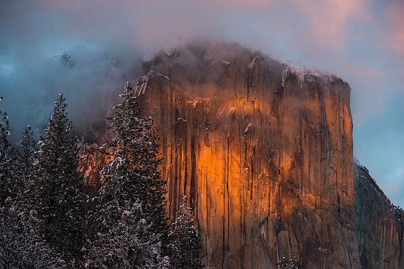 El Capitan Sunset Winter #2