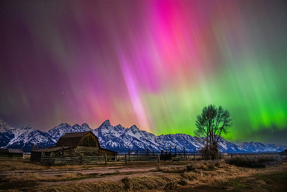 Northern Lights above the Grand Tetons #4