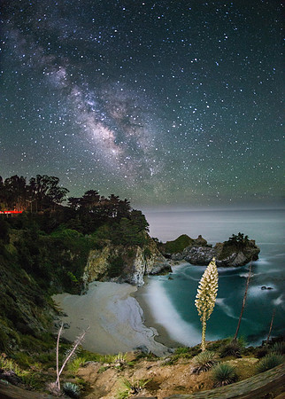 Milky Way McWay Falls, Big Sur