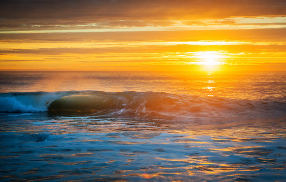 Wave at Sunset Garrapata State Park