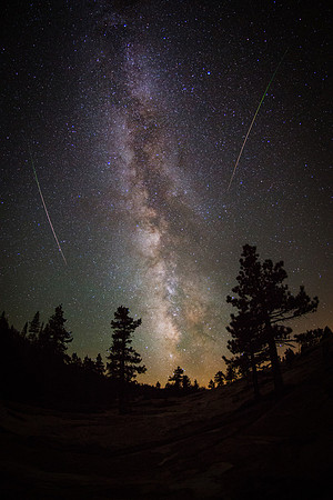 Perseids Meteor Shower Milky Way