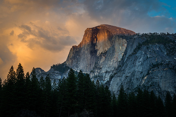 Half Dome at Sunset