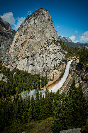 Nevada Falls Rainbow with Liberty Cap