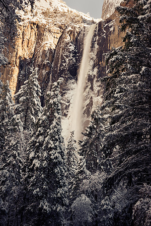 Bridal Veil Falls Winter, Yosemite #2