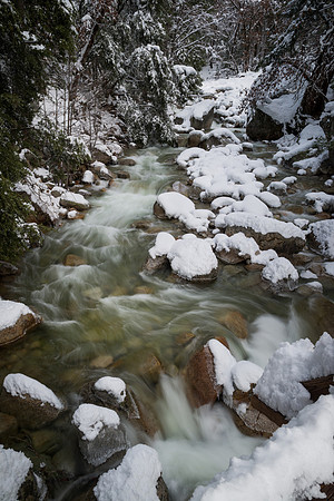 Snow on Snow Creek, Yosemite