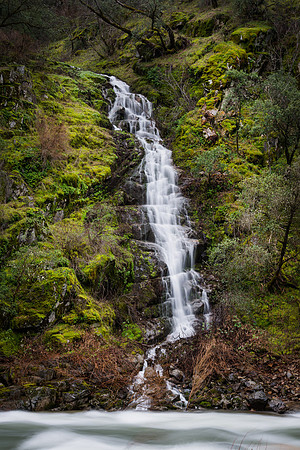 Seasonal Waterfall, near El Portal Yosemite