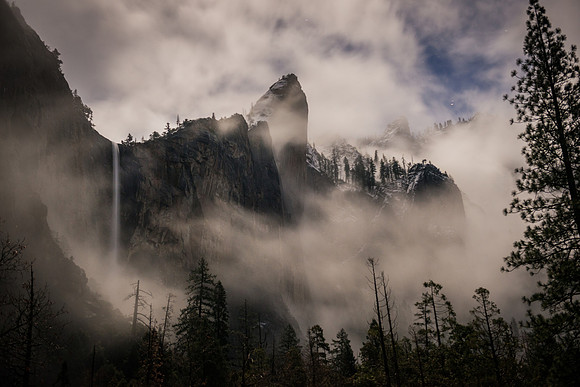 Bridal Veil Falls by Moonlight