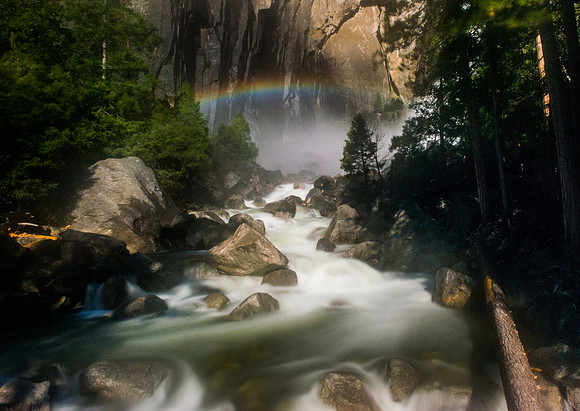 Moonbow Yosemite Falls Creek
