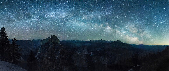 Milky Way Panorama Glacier Point