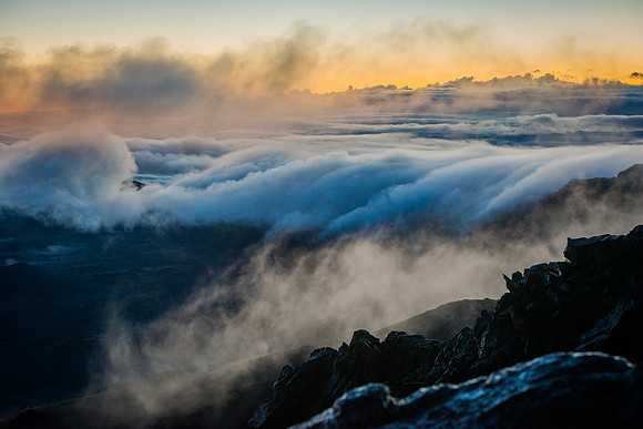 Cloud Wave on Haleakala Crater, Maui