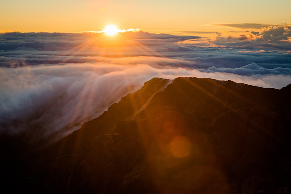 Sunrise on New Years Day, Haleakala Crater, Maui