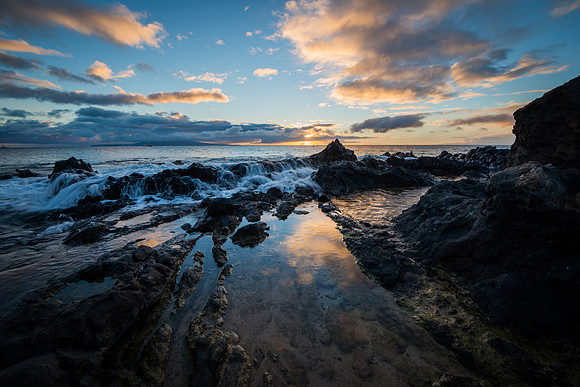 Sunset from Charley Young Beach, Maui