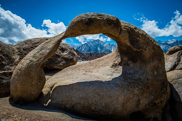 Mobius Arch with Mt. Whitney, Alabama Hills, CA
