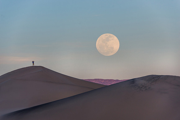 Full Moon Mesquite Sand Dunes, Death Valley